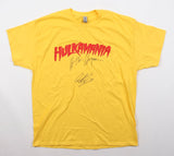 Hulk Hogan & Dennis Rodman Signed WWE "Hulkamania" T-Shirt (JSA) See Description
