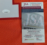 Dexter Jackson Signed Tampa Bay Buccaneer Throwback Creamsicle Jersey (JSA COA)