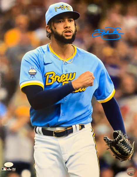 Brewers Pitcher DEVIN WILLIAMS Signed 16x20 Photo #14 AUTO - 2020 NL ROY - JSA