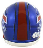 Bills Stefon Diggs Signed Flash Speed Mini Helmet w/ White Sig BAS Witnessed