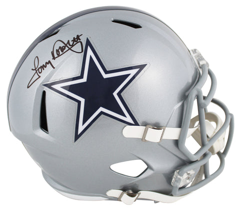 Cowboys Tony Dorsett Authentic Signed Full Size Speed Rep Helmet BAS Witnessed 2
