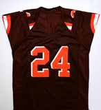 Nick Chubb Autographed Brown Pro Style Jersey *2 -Beckett W Hologram *Black