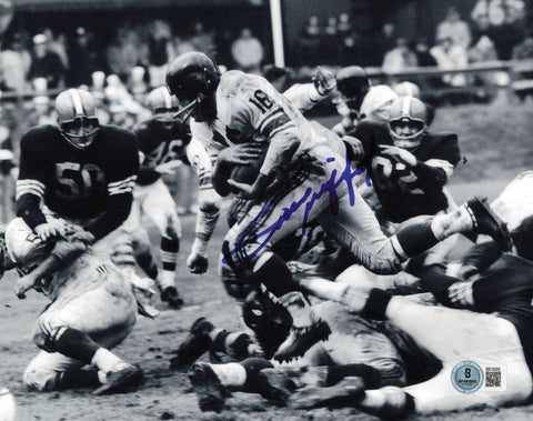 Frank Gifford Autographed 8x10 Photo New York Giants Beckett BAS QR #BS13000