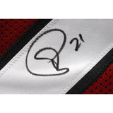 Patrick Peterson Autographed/Signed Pro Style XL Red Jersey Beckett WIT 53093