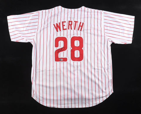 Jayson Werth Signed Philidelphia Phillies Jersey (Beckett) 08 World Series Champ