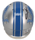 Aidan Hutchinson Autographed Detroit Lions Mini Speed Helmet Beckett