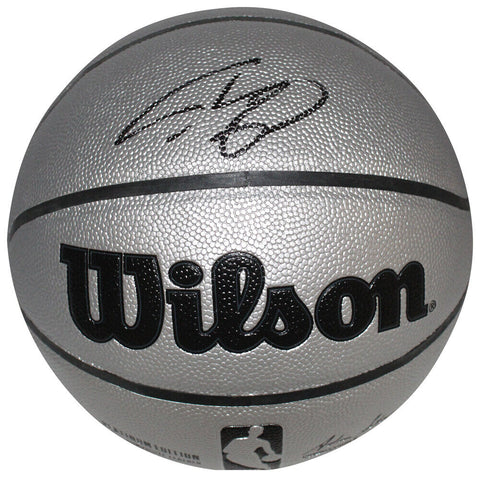 Shaquille O'neal Signed Los Angeles Lakers Silver Basketball Beckett 40875