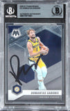 Pacers Domantas Sabonis Authentic Signed 2020 Panini Mosaic #15 Card BAS Slabbed