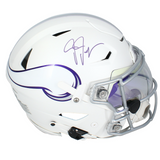 Justin Jefferson Autographed Vikings 2024 Alt. Speedflex Helmet W/ Visor Beckett