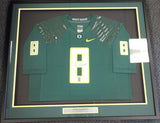 OREGON MARCUS MARIOTA AUTOGRAPHED SIGNED FRAMED GREEN NIKE JERSEY MM HOLO 89825
