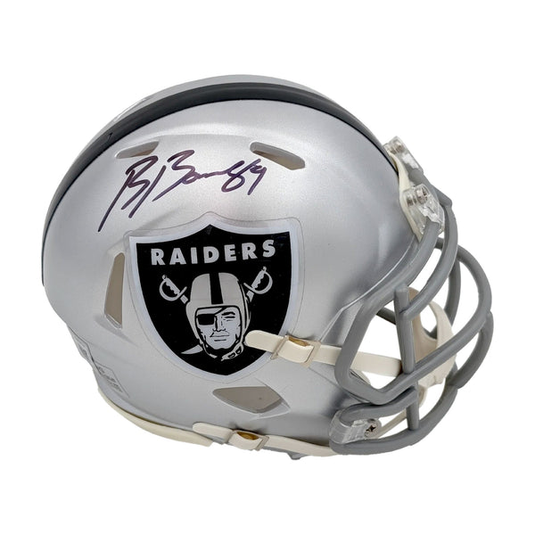 Brock Bowers Signed Las Vegas Raiders Speed Mini Helmet - Beckett
