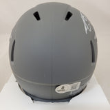 AJ BROWN SIGNED PHILADELPHIA EAGLES SLATE SPEED MINI HELMET BECKETT QR