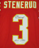 Chiefs JAN STENERUD Signed Custom Replica Red Jersey AUTO w/ HOF 91 - JSA