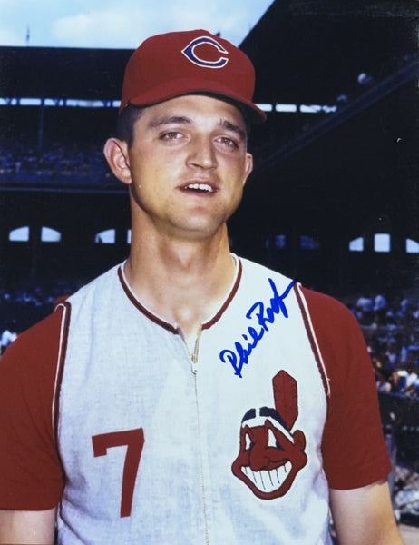 PHIL ROOF Signed 8x10 Photo #6 - Cleveland Indians Catcher - AUTO