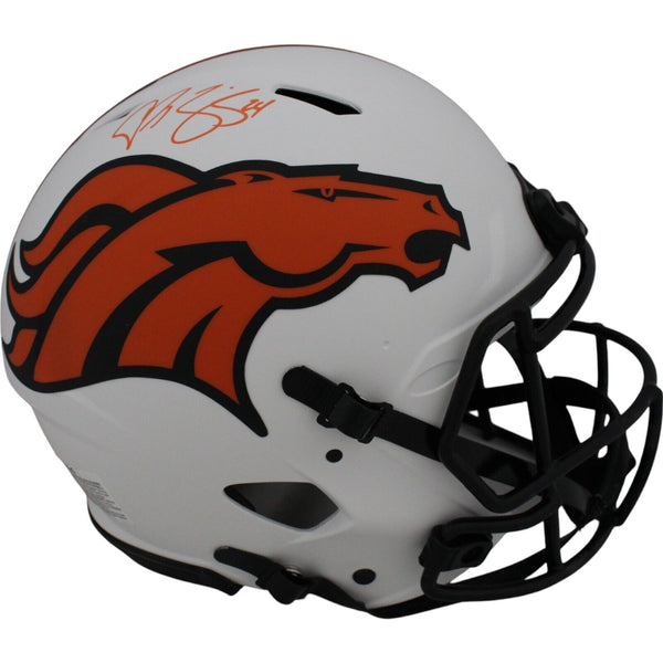 Champ Bailey Autographed Denver Broncos Lunar Authentic Helmet Beckett 48650