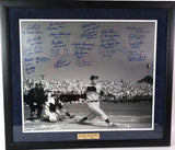 Yogi Berra Yankee Tribute Framed 16x20 Photo with 20+ Autographs/Inscriptions