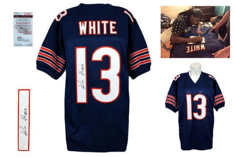 Kevin White Autographed SIGNED Jersey - JSA Witnessed Authentic w/ Photo - NVY