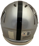 Bo Jackson Autographed Oakland Raiders Signed Football Mini Helmet Beckett COA