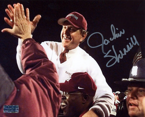 JACKIE SHERRILL AUTOGRAPHED SIGNED MISSISSIPPI STATE BULLDOGS 8x10 PHOTO COA