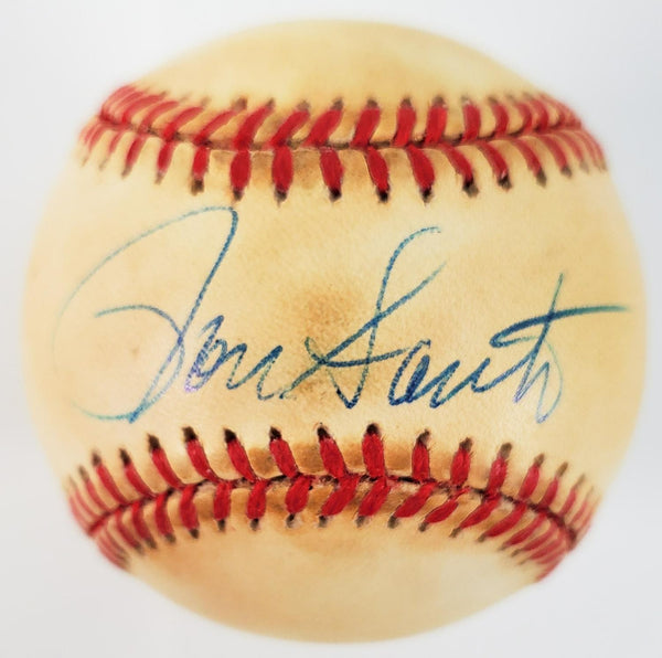 Ron Santo Signed NL Leonard Coleman Baseball (JSA) Chicago Cubs HOF /3rd Baseman