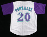 Luis Gonzalez Signed Arizona Diamondbacks Jersey (JSA) Game Winning Hit Game 7