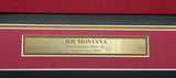 49ers Joe Montana Autographed Signed Framed Red Jersey Beckett QR #BR49312