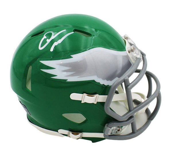 Quinyon Mitchell Signed Philadelphia Eagles Speed Kelly Green NFL Mini Helmet