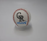 DJ LeMahieu Autographed Colorado Rockies Baseball - JSA COA