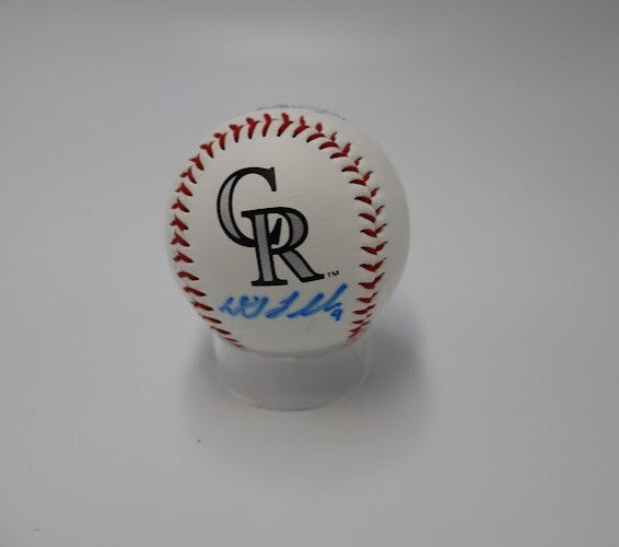 DJ LeMahieu Autographed Colorado Rockies Baseball - JSA COA