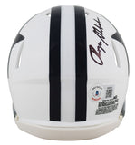 Cowboys Roger Staubach Authentic Signed 60-63 TB Speed Mini Helmet BAS Witnessed
