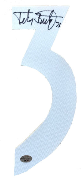 Peter Budaj Signed Jersey Number (White)