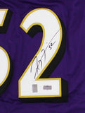 Ray Lewis Signed Baltimore Custom Purple Jersey