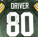 DONALD DRIVER - Packers Signed Custom Replica Stitched STAT Jersey AUTO - BAS