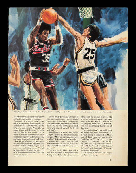 Kevin Stacom Autographed Signed 8x11 Magazine Photo Providence SKU #238140