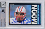 Warren Moon Autographed 1985 Topps #251 (Grade 10) Slabbed BAS 39925