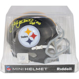 Jack Lambert Autographed Pittsburgh Steelers TB Mini Helmet HOF Beckett 54015
