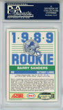 Barry Sanders Autographed/Signed 1989 Score #257 Trading Card PSA Slab 43756