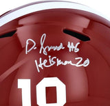 Autographed Devonta Smith Alabama Helmet