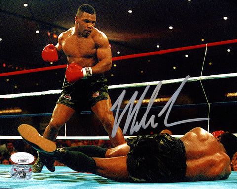 Mike Tyson Autographed Signed 8x10 Photo Standing Over JSA Witness