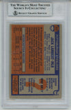 Jack Lambert Autographed/Signed 1976 Topps #229 Slab Trading Card Beckett 56927