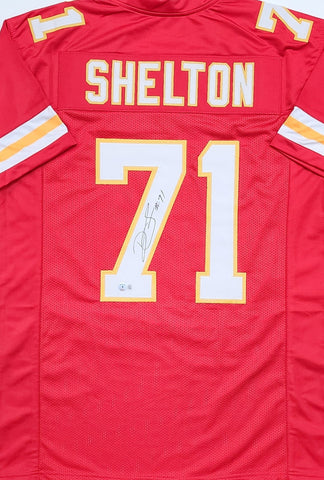 Chiefs Super Bowl Champ DANNY SHELTON Signed Custom Replica Jersey AUTO - BAS