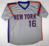 Dwight Doc Gooden Signed New York Mets Jersey (Beckett) 1986 World Champ Pitcher