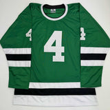 Autographed/Signed Miro Heiskanen Dallas Green Retro Hockey Jersey JSA COA