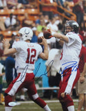 Peyton Manning HOF/Andrew Luck Dual-Autographed 11x14 Photo JSA