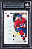 Canadiens Guy Carbonneau Authentic Signed 1990 Upper Deck #188 Card BAS Slabbed