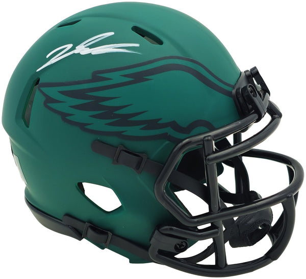 Jalen Carter Signed Philadelphia Eagles Rave Green Speed Mini Helmet Beckett Wit