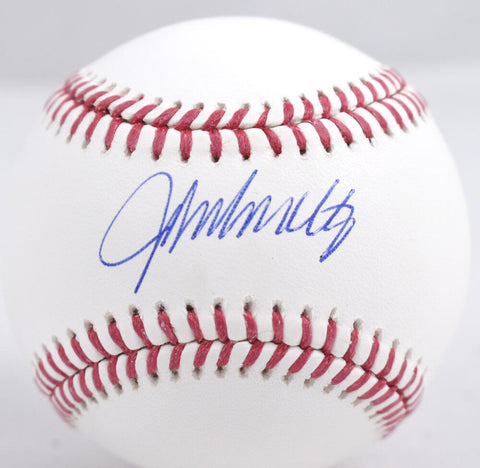 John Smoltz Autographed Rawlings OML Baseball - Beckett W Hologram *Blue