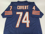 Jim Covert Signed Chicago Bears Jersey Inscribd "HOF 20" (Prova Holo) 1985 SB XX