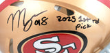 Mykel Williams Autographed 49ers F/S Speed Authentic Helmet w/1st-Beckett W Holo
