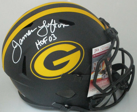 Packers JAMES LOFTON Signed Full Size Replica ECLIPSE Speed Helmet w/HOF '03 JSA